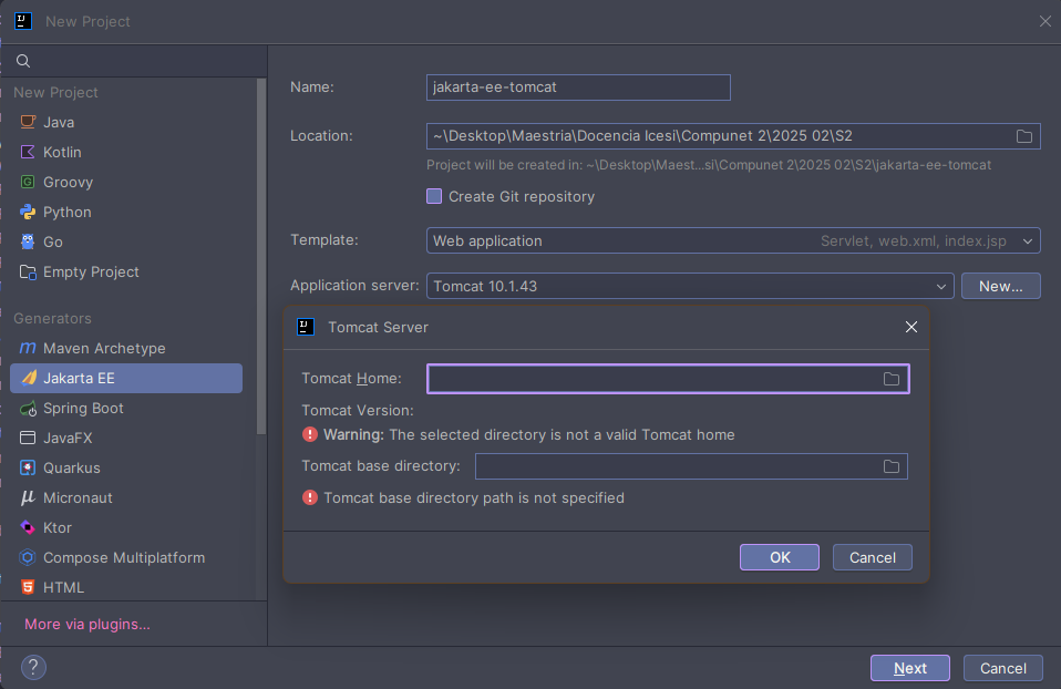 Configuración de Tomcat en IntelliJ IDEA